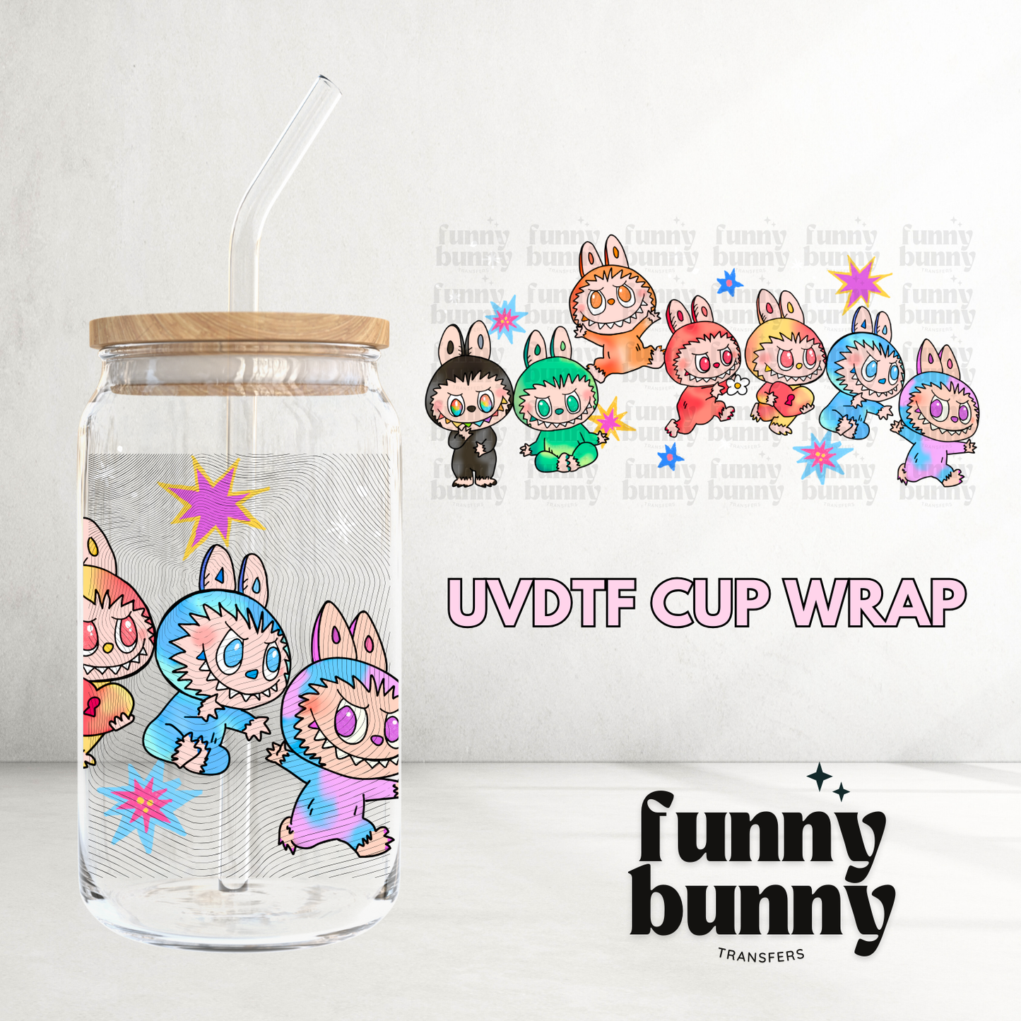 Labu Big Into Energy - 16oz UVDTF Cup Wrap