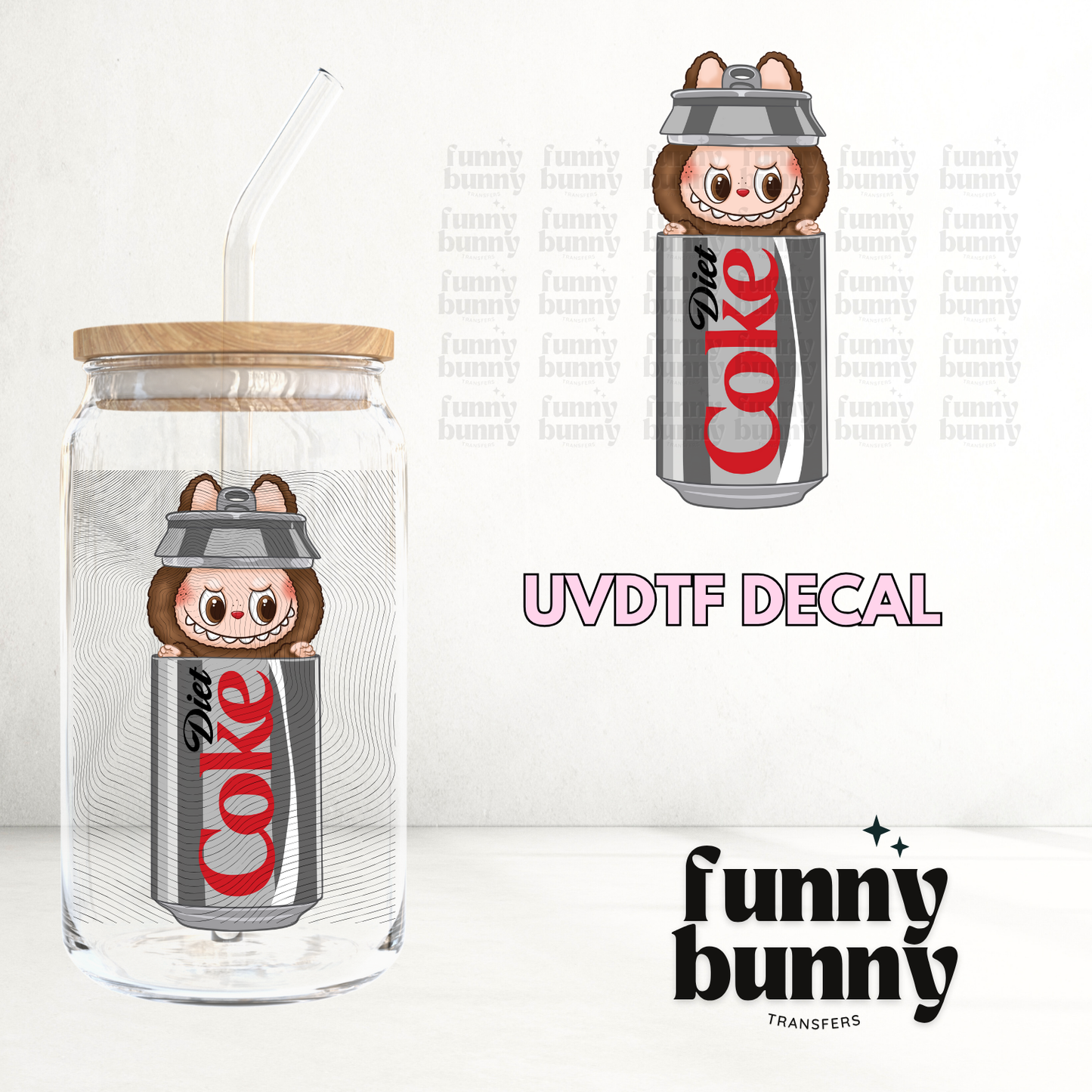 Labu Coke Can Monster II - UVDTF Decal