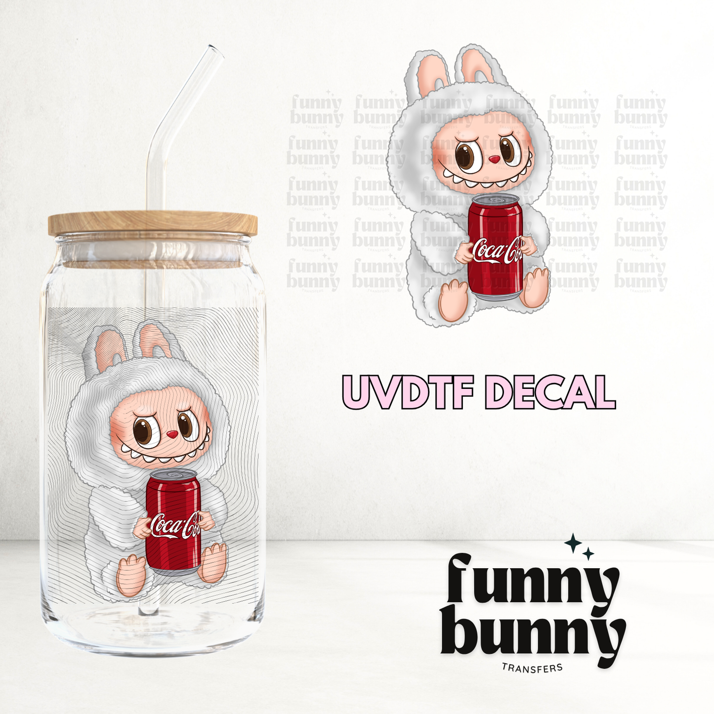 Labu Cola Can Monster - UVDTF Decal