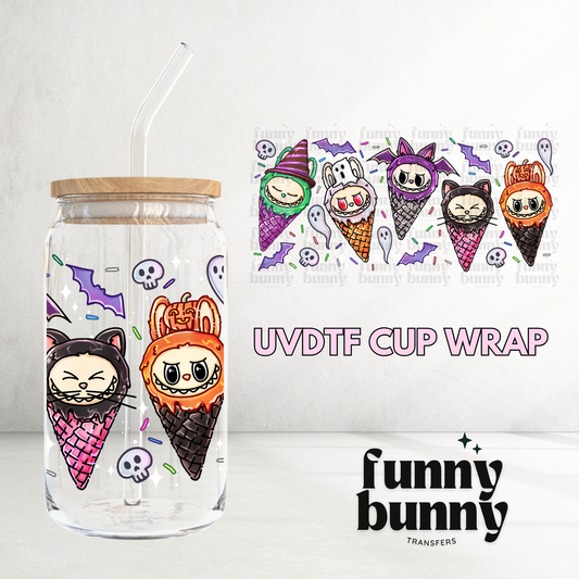 Labu Hallow Ice Cream - 16oz UVDTF Cup Wrap