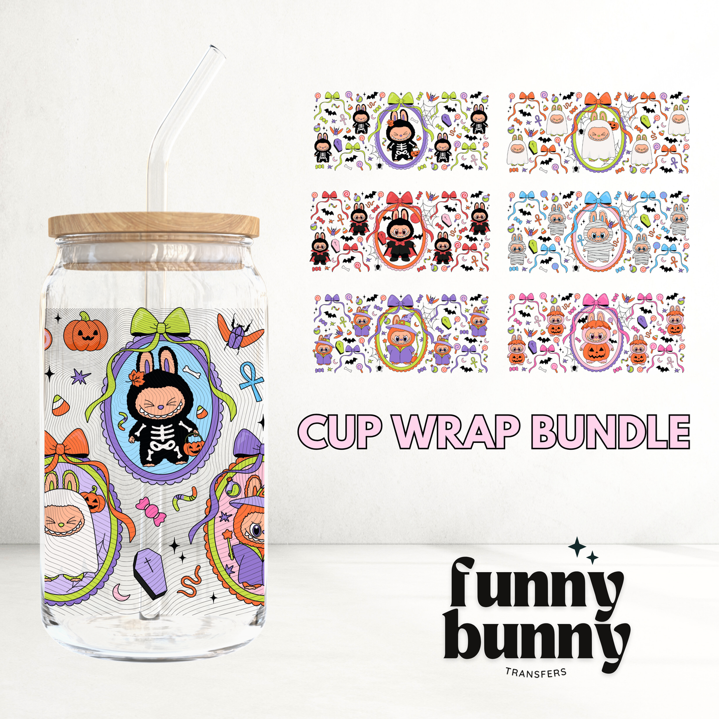 Labu Horror - UVDTF 16oz Cup Wrap Bundle