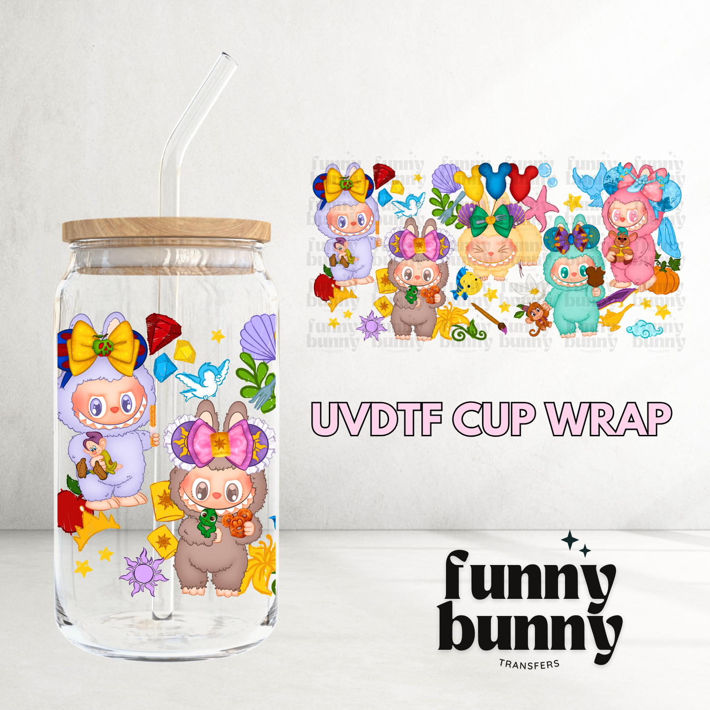 Labu Magical Cuties - 16oz UVDTF Cup Wrap
