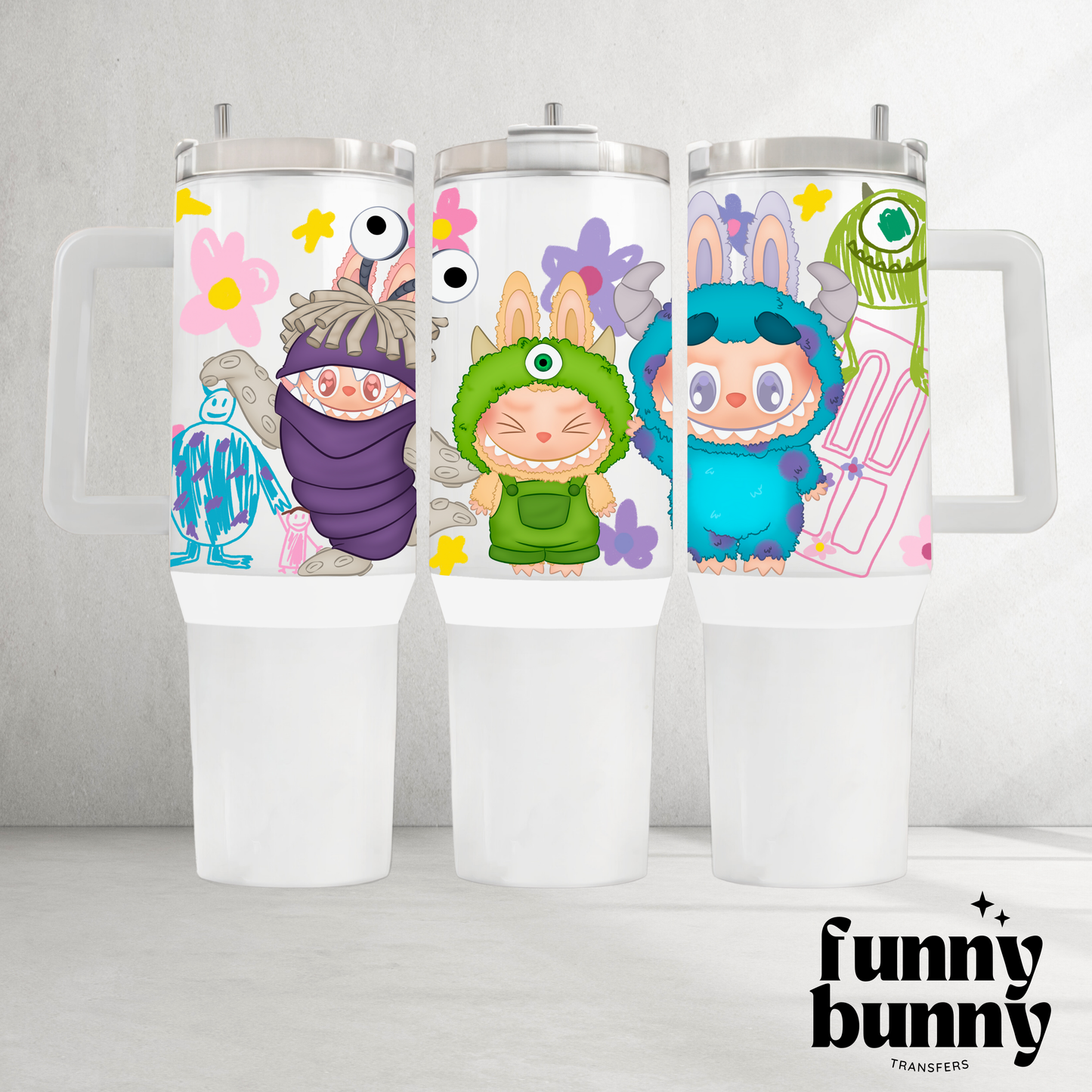 Labu Monsters - 40oz UVDTF Tumbler Wrap