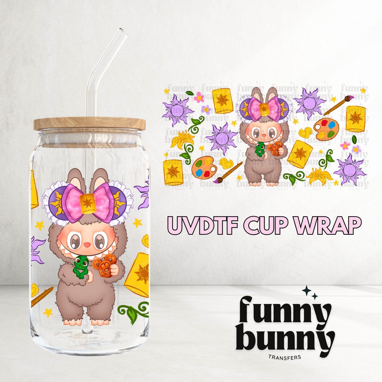Labu Tangled - 16oz UVDTF Cup Wrap