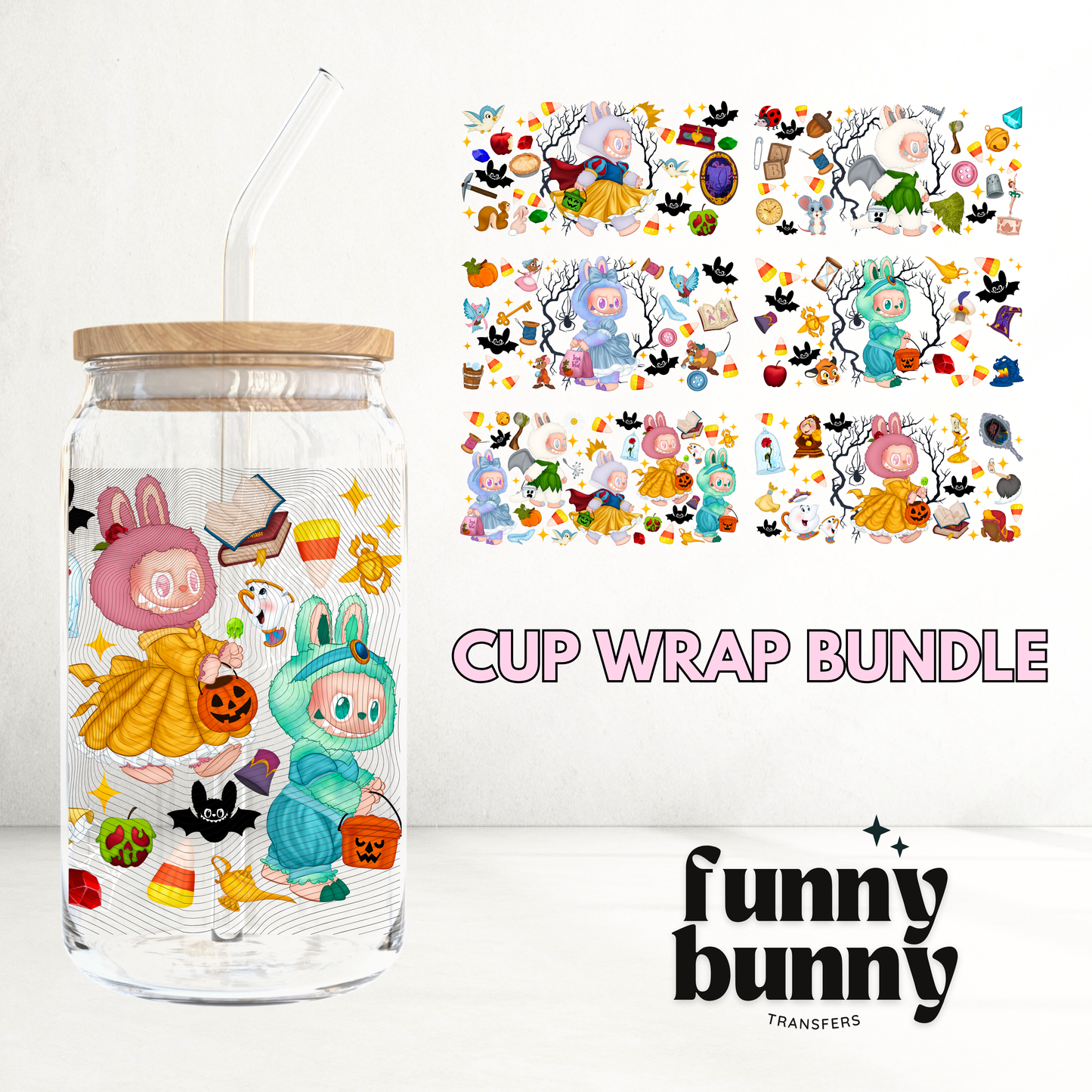 Labu Trick or Treat - UVDTF 16oz Cup Wrap Bundle