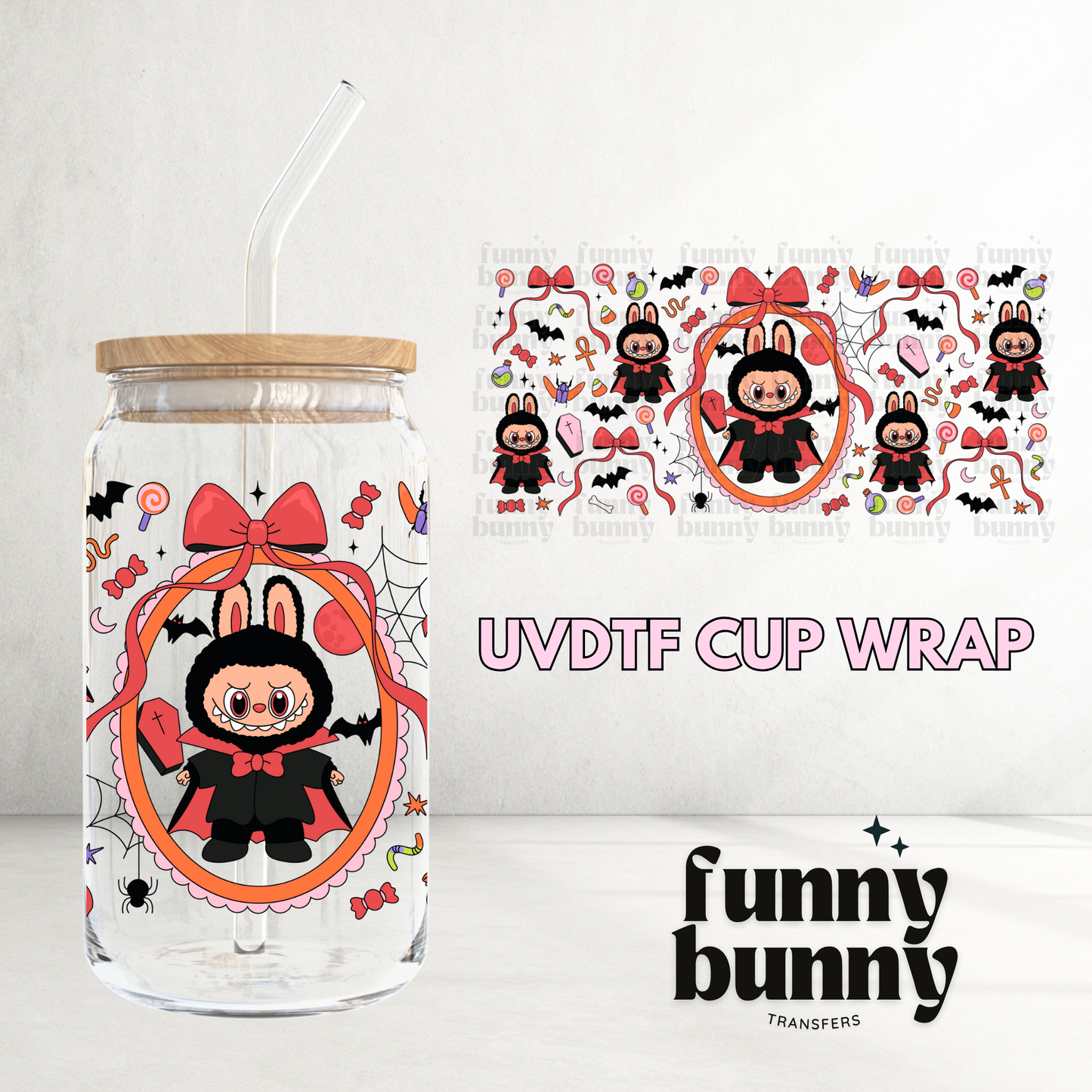 Labu Vampire - 16oz UVDTF Cup Wrap