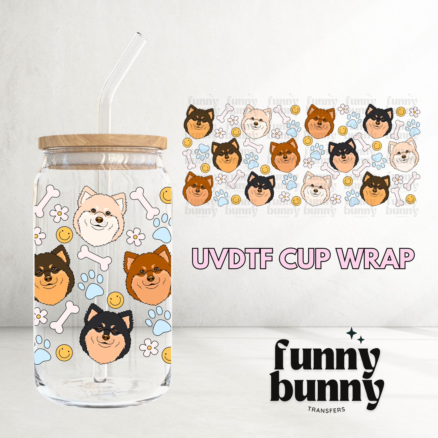 Lapphund - 16oz UVDTF Cup Wrap