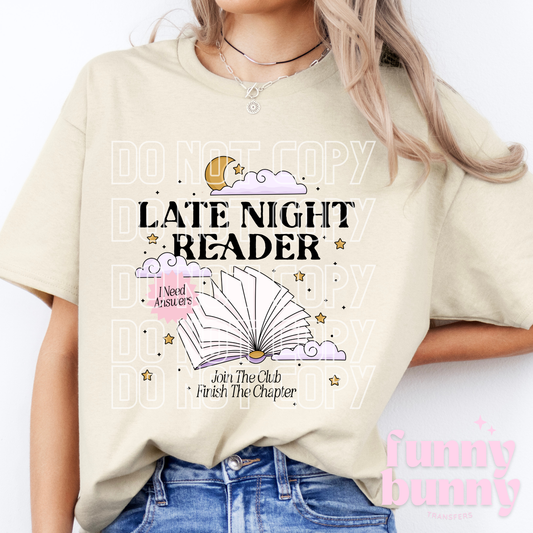 Late Night Reader - DTF Transfer