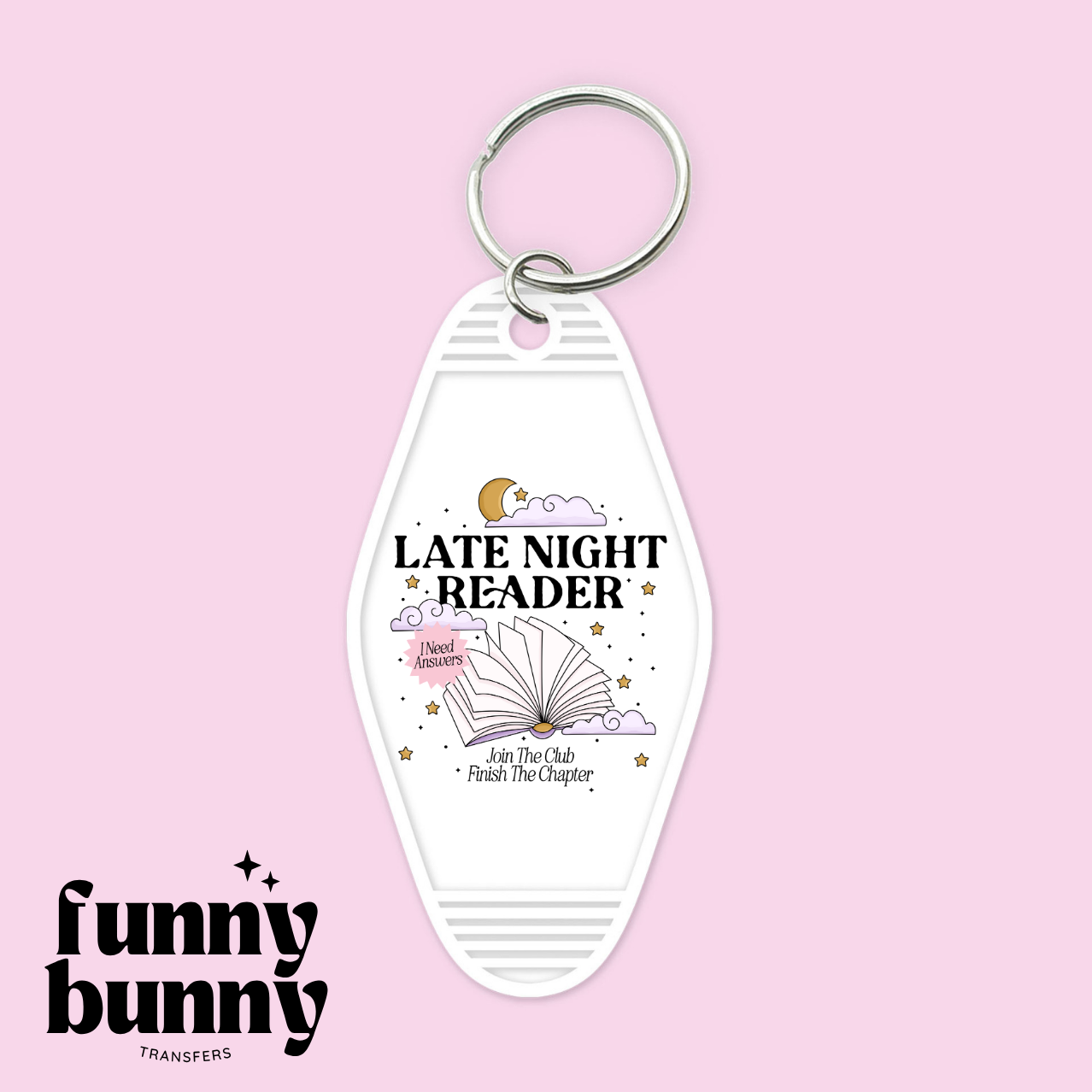 Late Night Reader - Motel Keychain