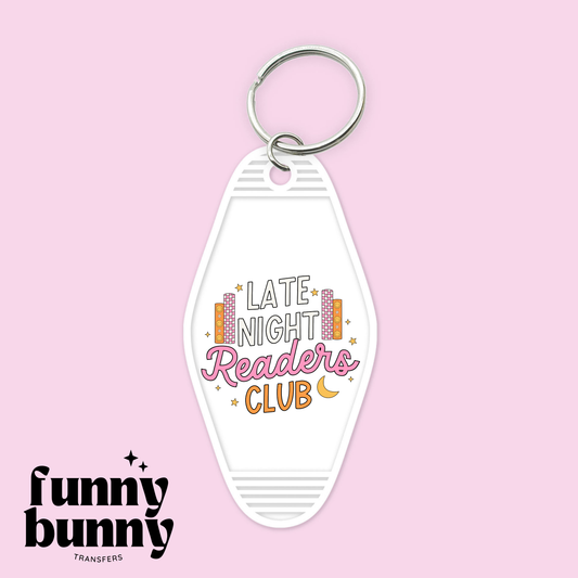 Late Nite Reader - Motel Keychain