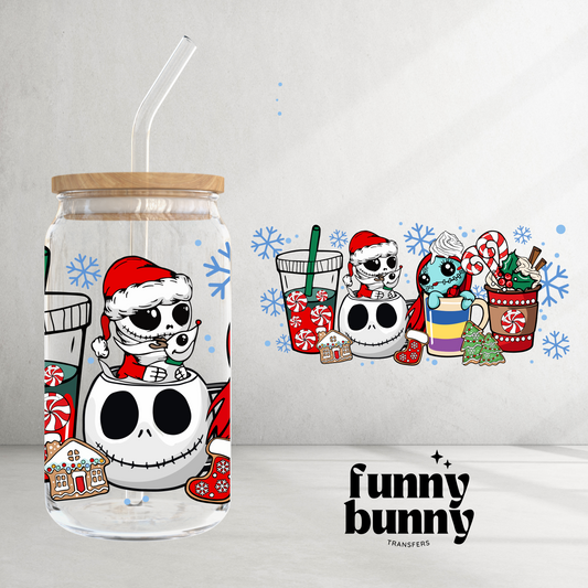 Lattes & Snowflakes - 16oz UVDTF Cup Wrap