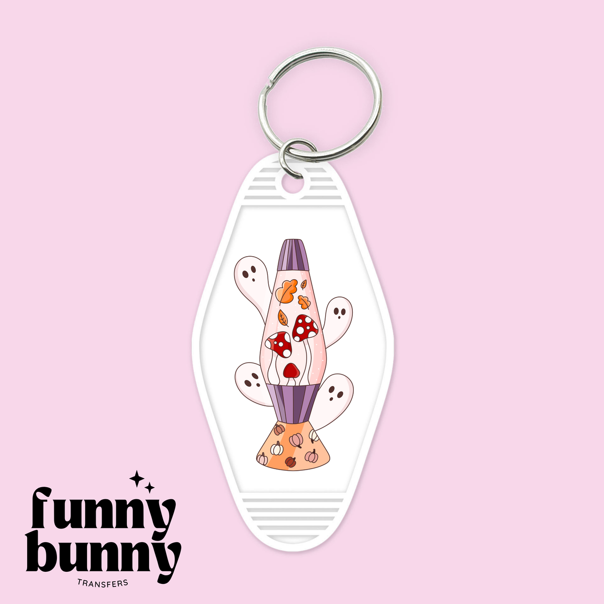 Lava Keychains Lava Ghosts - Motel Keychain – Funny Bunny Transfers