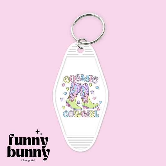 Lavender Cosmic Cowgirl - Motel Keychain