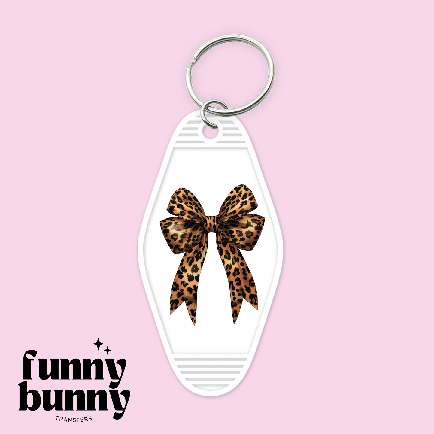 Leopard Bow - Motel Keychain