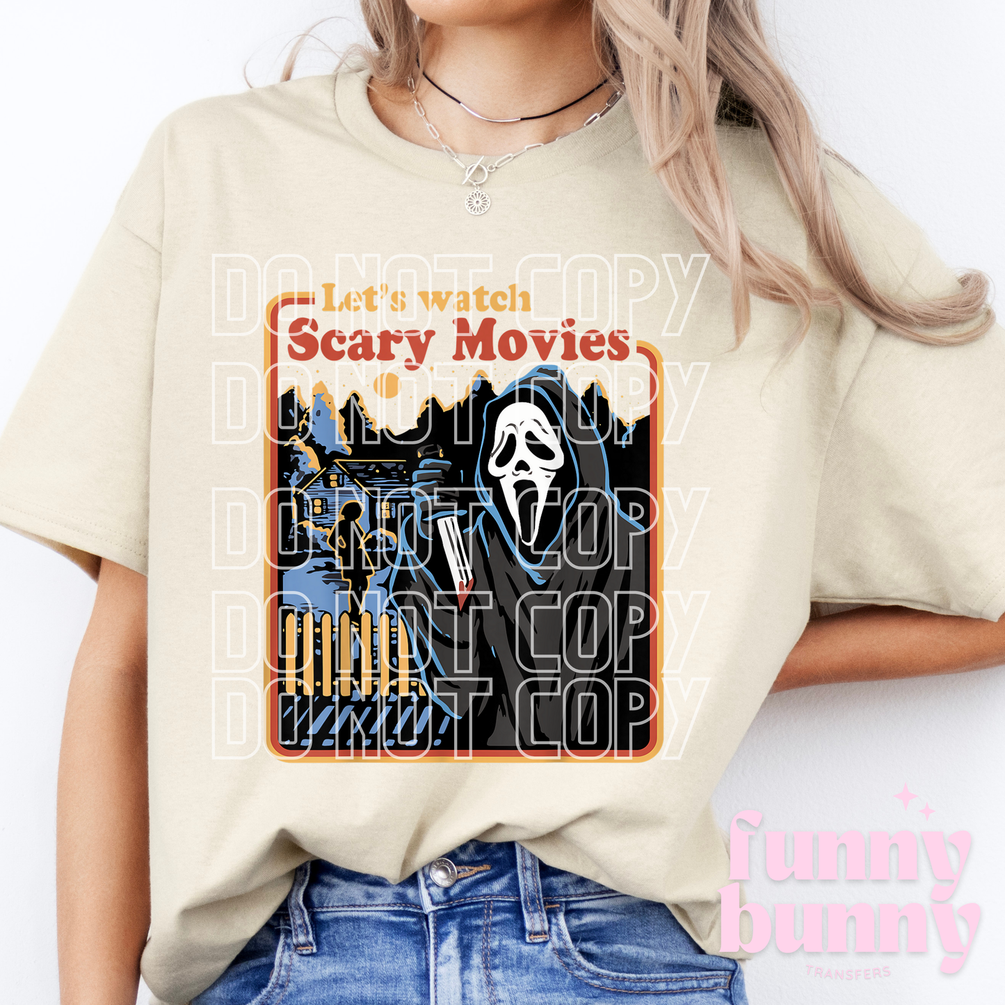 Let's Watch Scary Movies - DTF Transfer