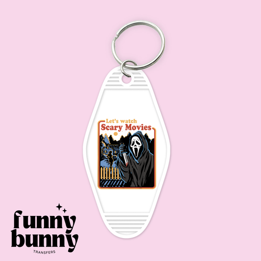 Let's Watch Scary Movies - Motel Keychain