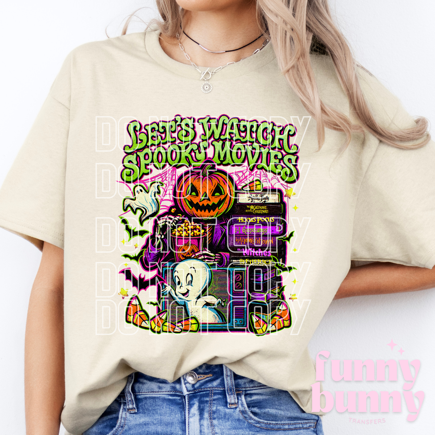 Let's Watch Spooky Movies 2.0 - DTF Transfer