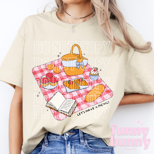 Lets Have A Picnic Checkered  - DTF Transfer
