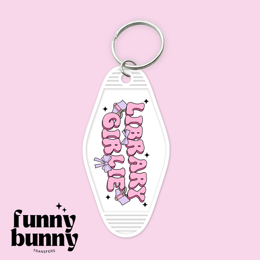 Library Girlie - Motel Keychain