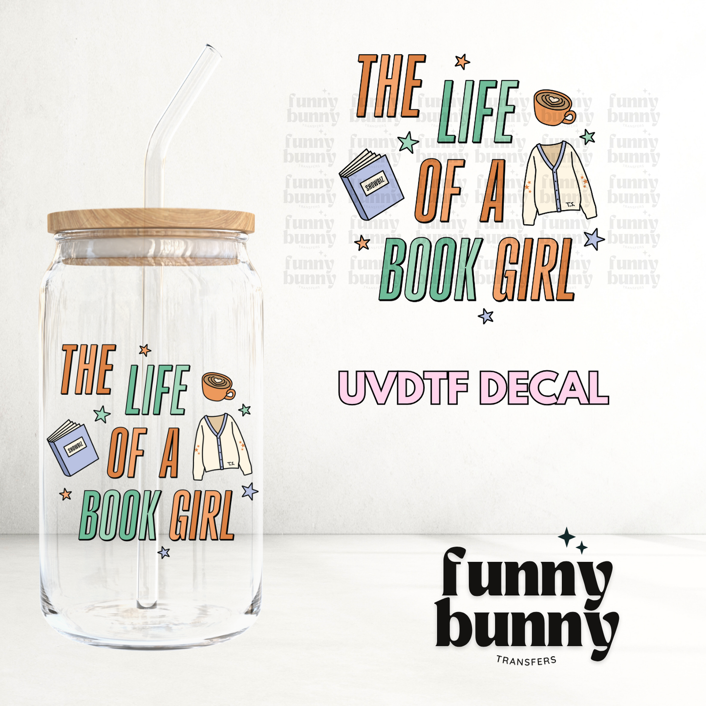 Life Of A Book Girl 2.0 - UVDTF Decal