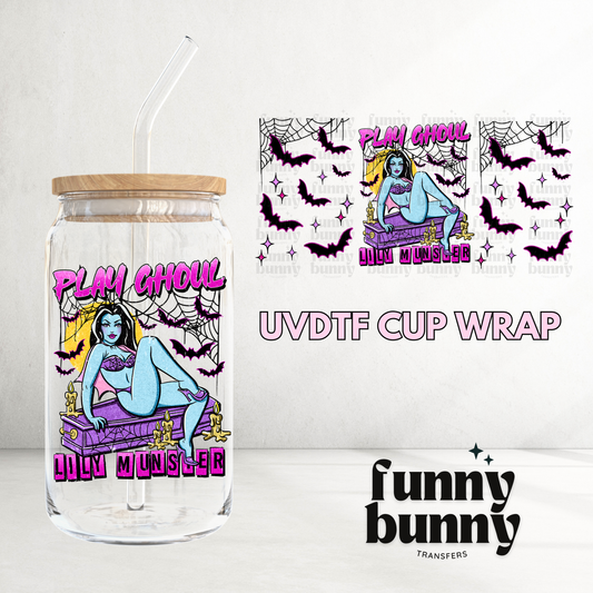 Lily Munster - 16oz UVDTF Cup Wrap