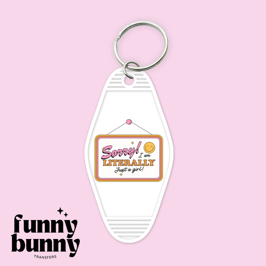 Literally Just A Girl - Motel Keychain