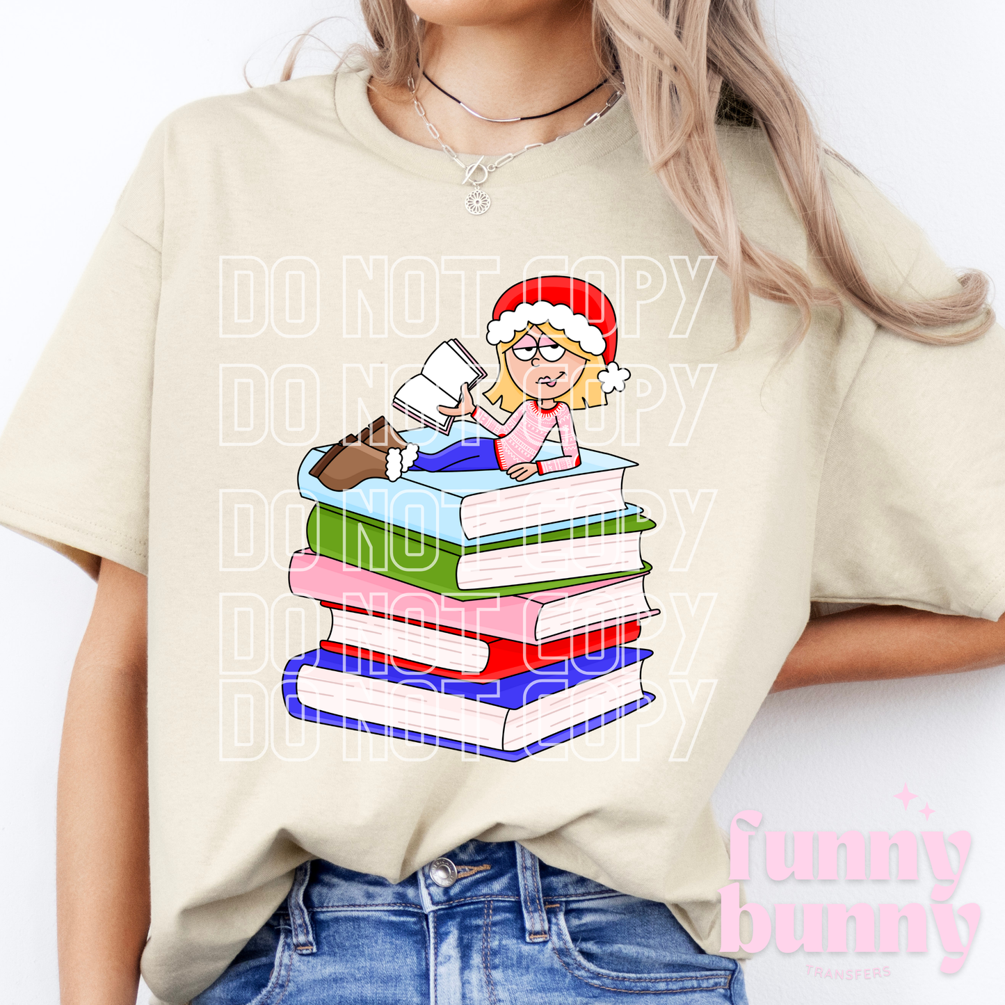 Lizzie Xmas Books - DTF Transfer