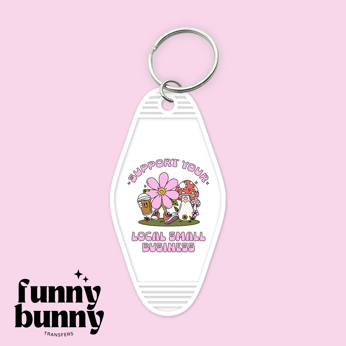 Local Small Business - Motel Keychain