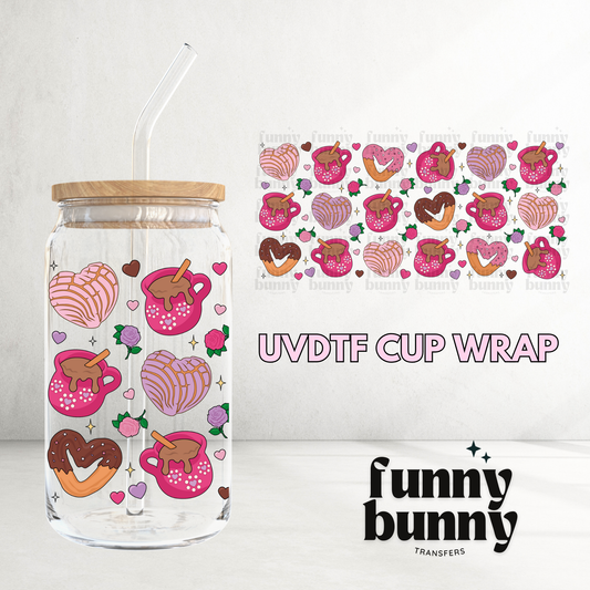 Love Conchas Churros Cafecito - 16oz UVDTF Cup Wrap