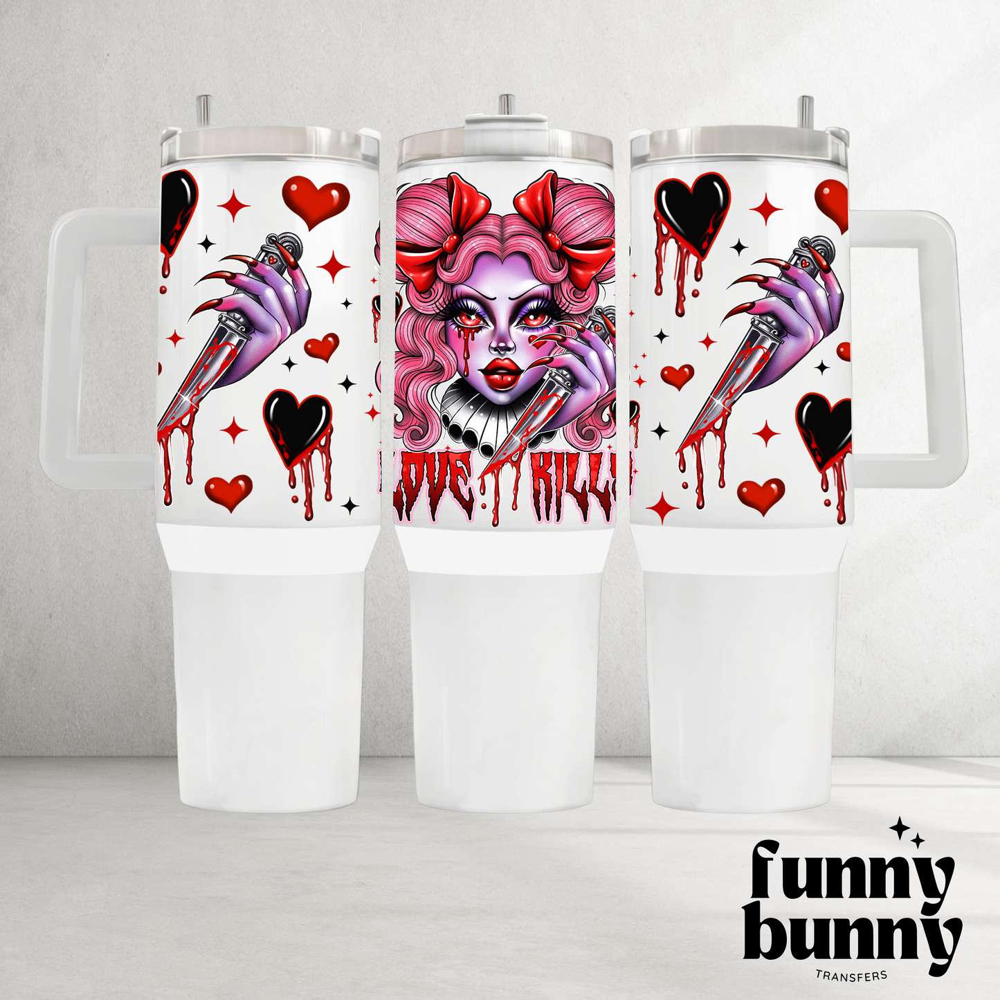 Love Kills Cutie - 40oz UVDTF Tumbler Wrap