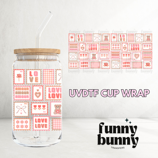 Love Stamps - 16oz UVDTF Cup Wrap