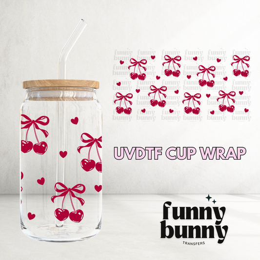 Love U With A Cherry On Top - 16oz UVDTF Cup Wrap