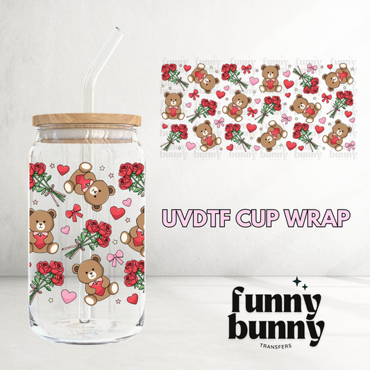 Love You Beary Much - 16oz UVDTF Cup Wrap