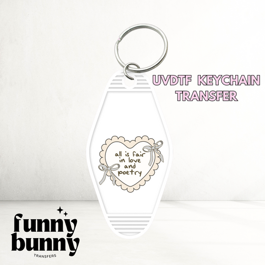 Love & Poetry   - Motel Keychain