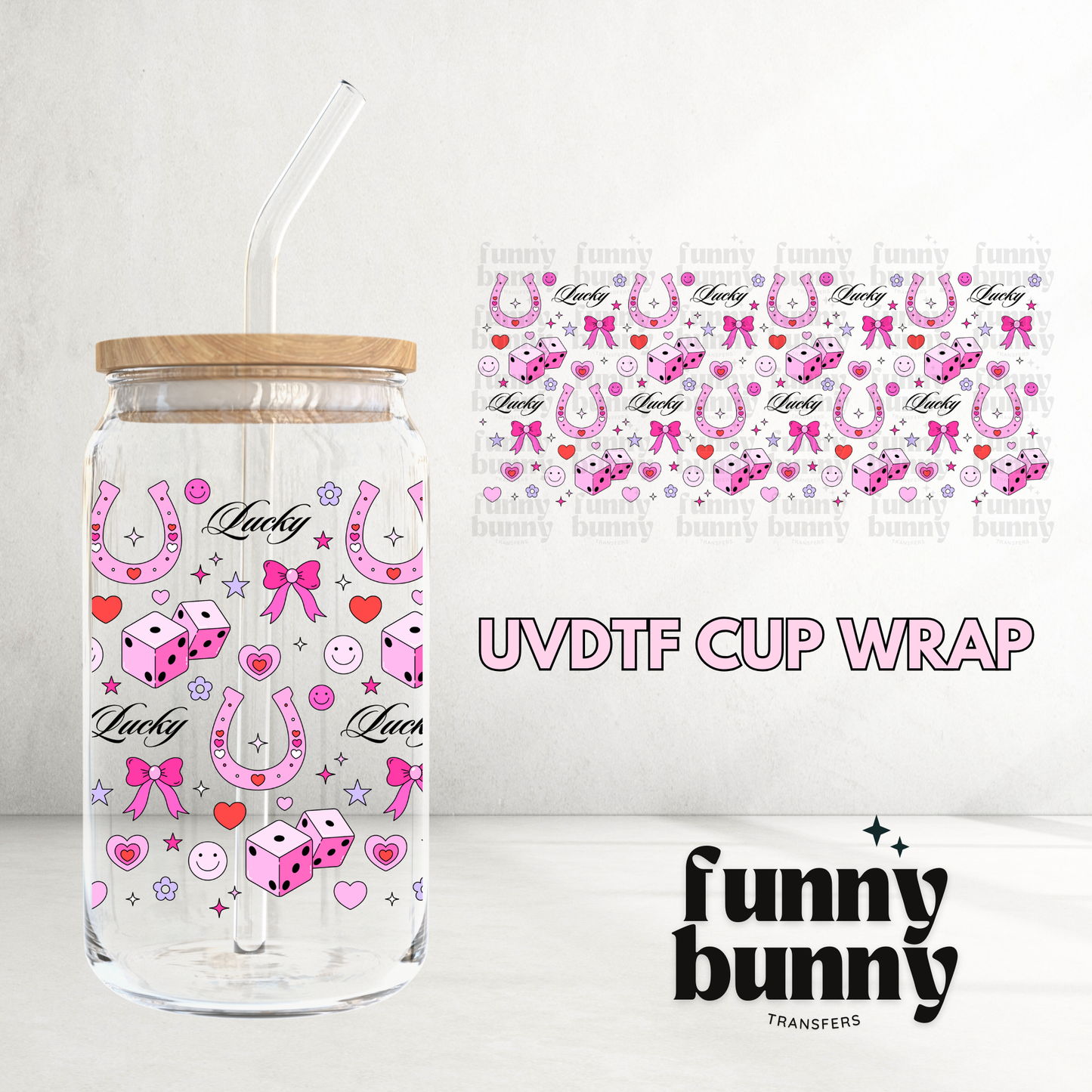Lovely Luck - 16oz UVDTF Cup Wrap
