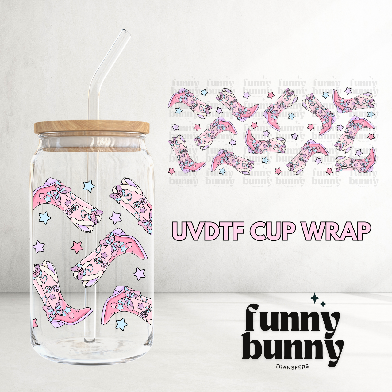 Lover Cowgirl - 16oz UVDTF Cup Wrap