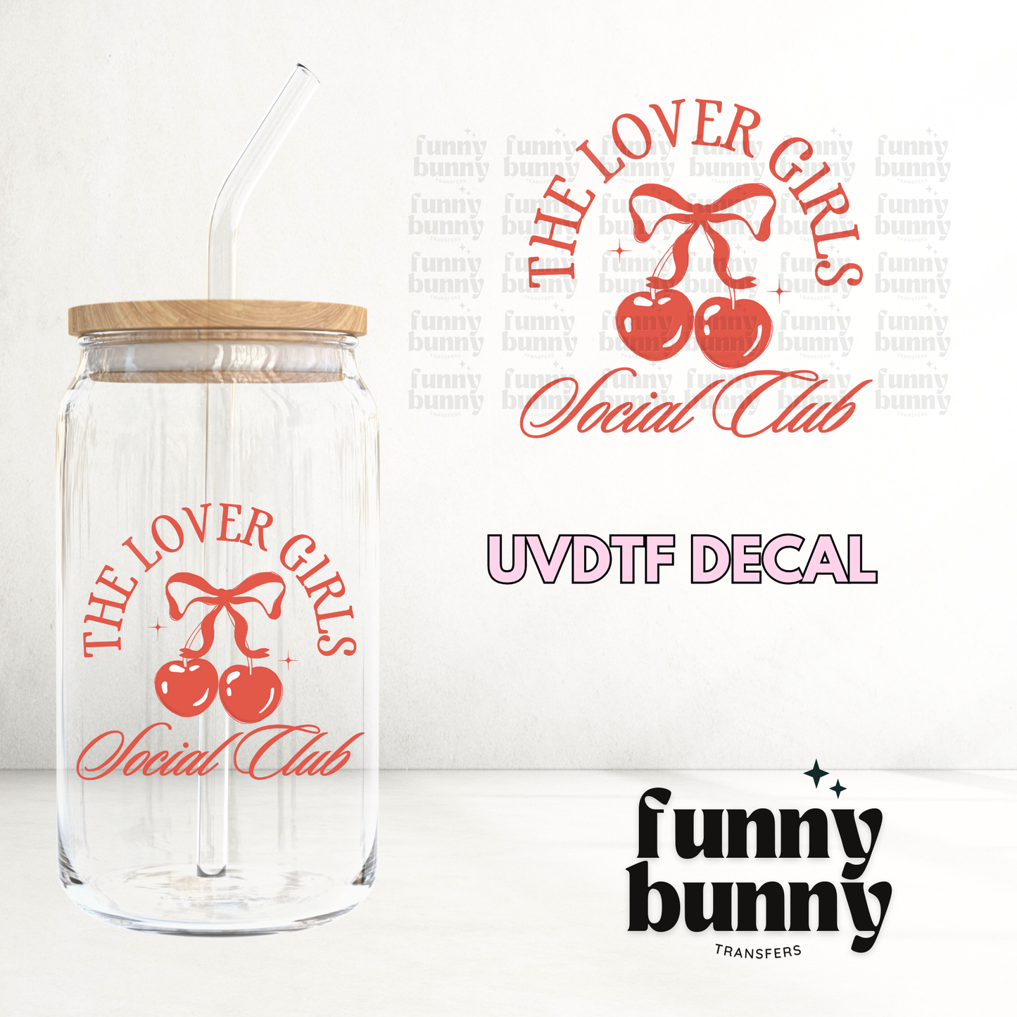 Lover Girls Red - UVDTF Decal