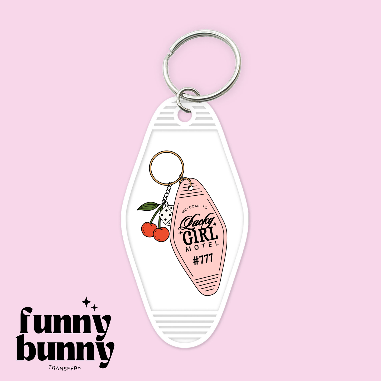 Lucky Girl 777 - Motel Keychain