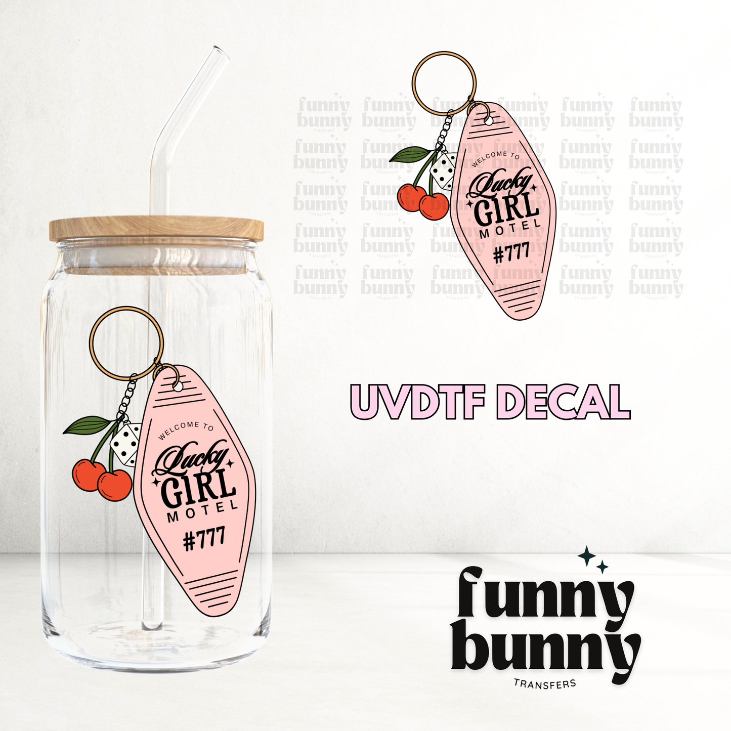 Lucky Girl 777 - UVDTF Decal
