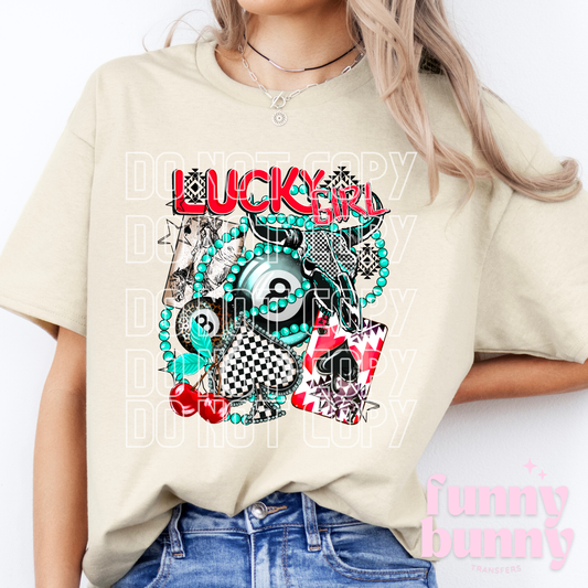 Lucky Girl Wild Card - DTF Transfer