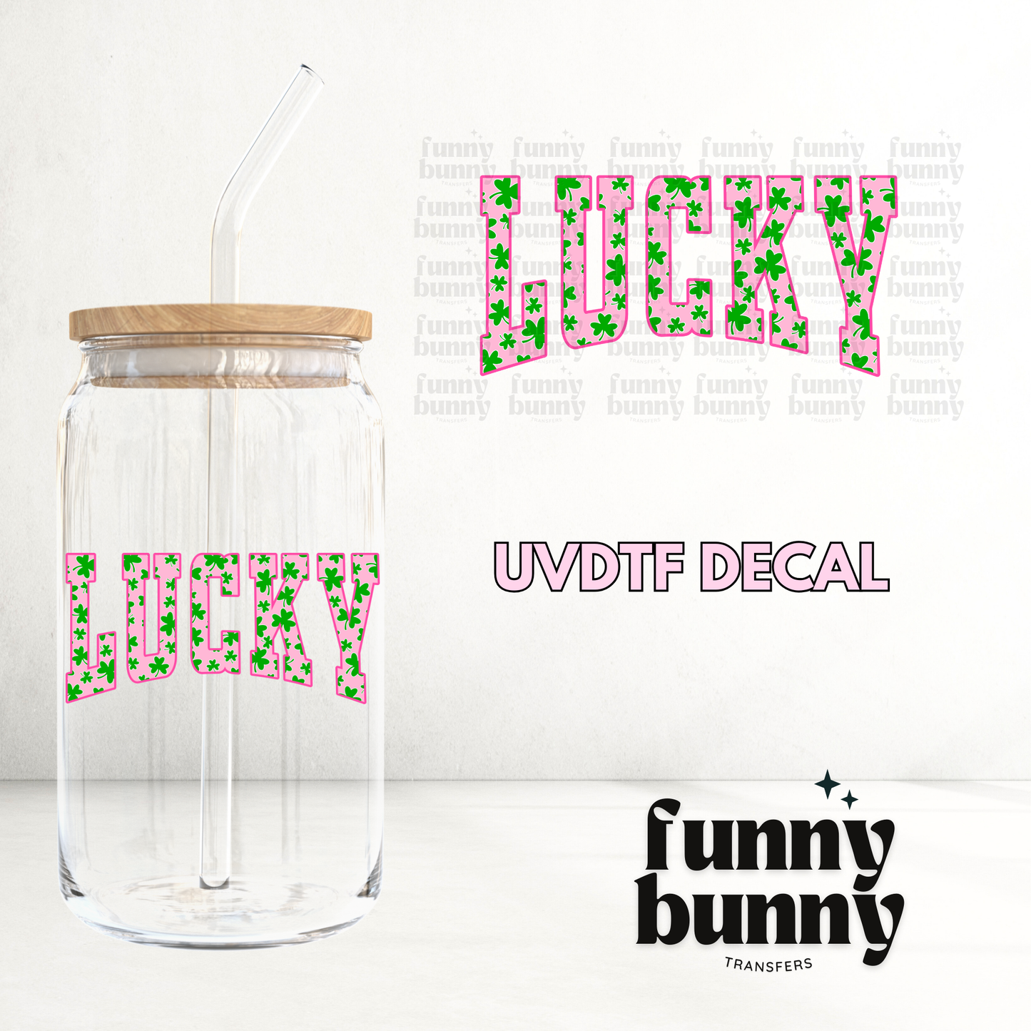 Lucky Shamrock - UVDTF Decal