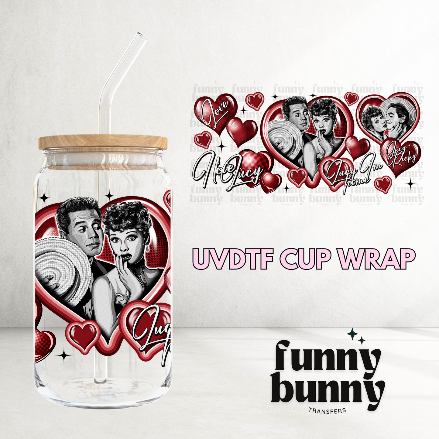 Lucy - 16oz UVDTF Cup Wrap