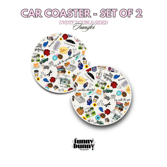 Lukes Bookclub - UVDTF Coaster