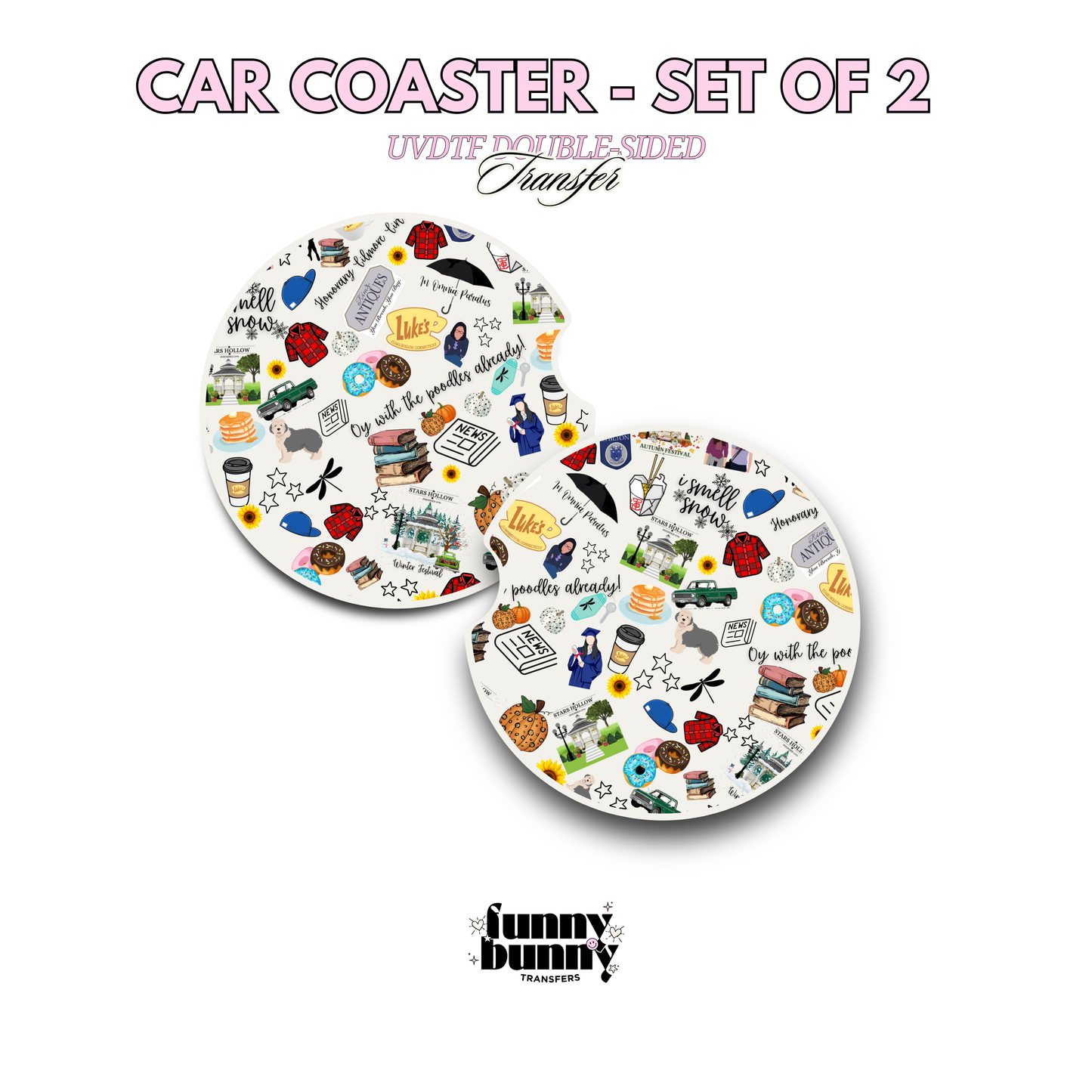 Lukes Bookclub - UVDTF Coaster