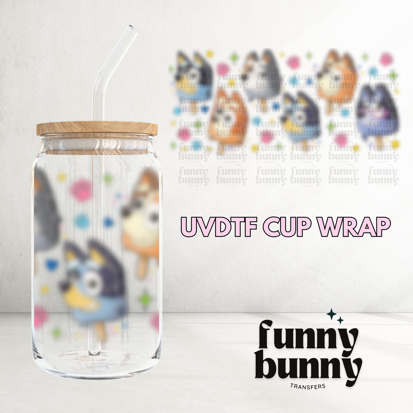 Magic Paw Popsicles - 16oz UVDTF Cup Wrap