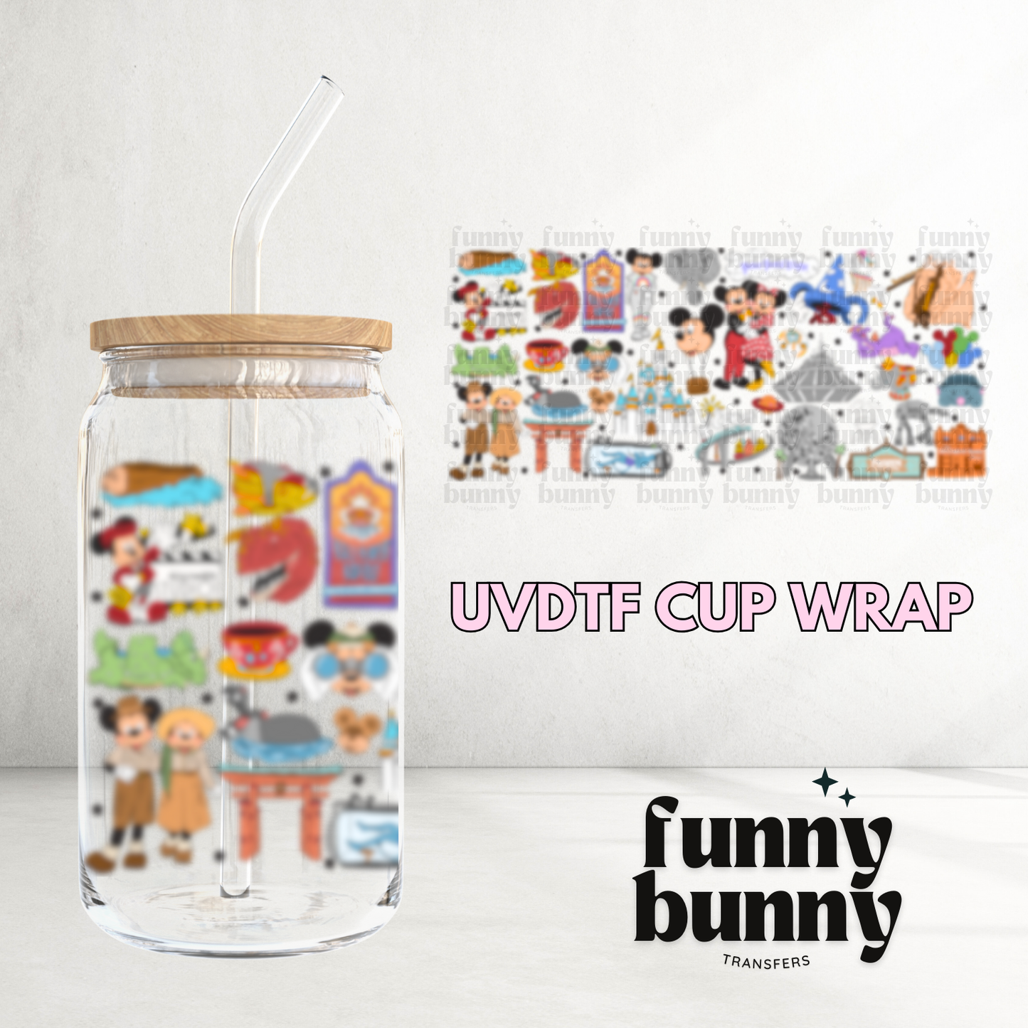 Magical Parks - 16oz UVDTF Cup Wrap