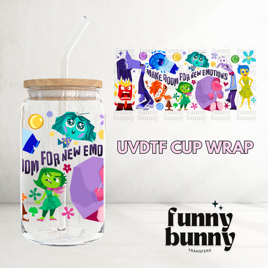 Make Room For New Emotions - 16oz UVDTF Cup Wrap