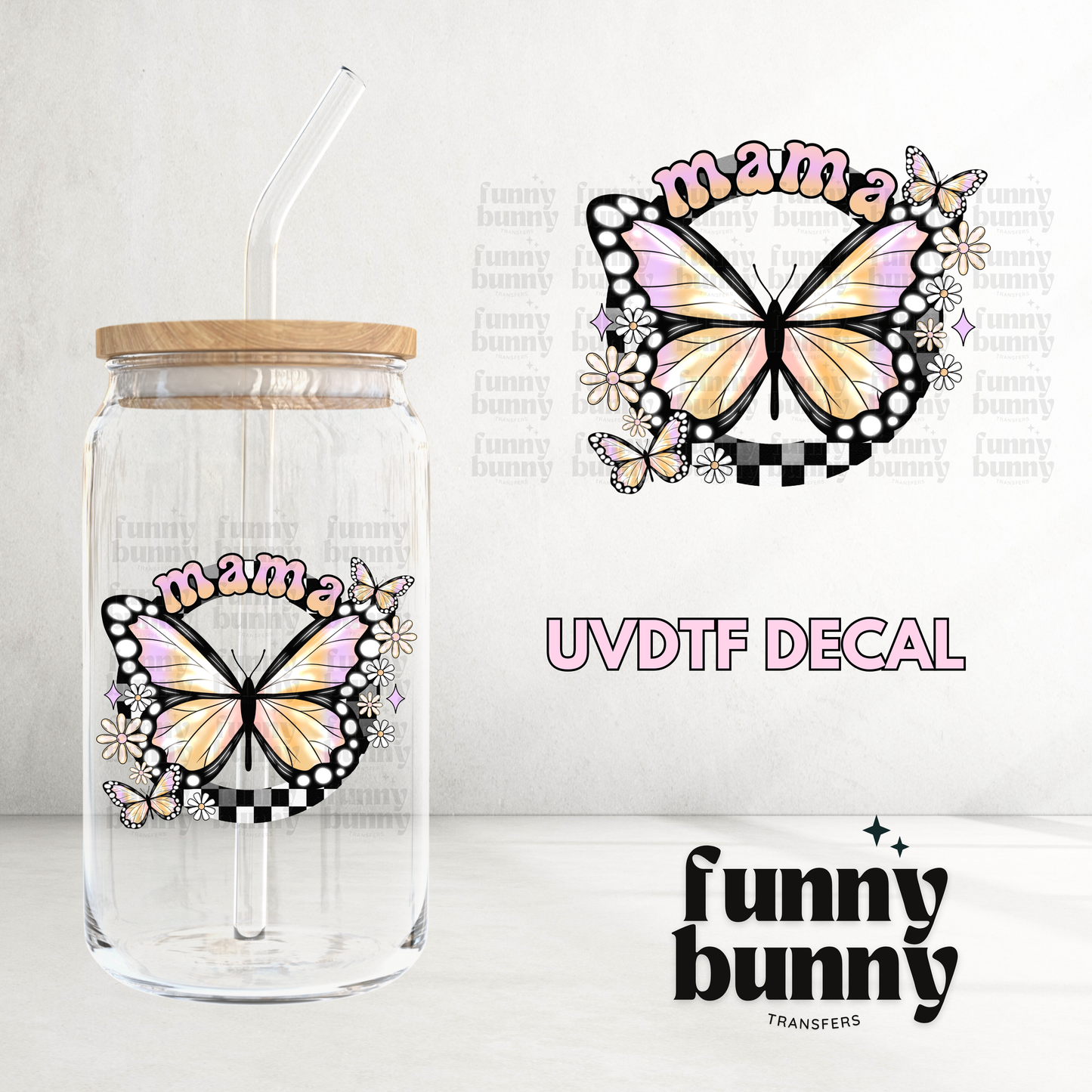 Mama Butterly - UVDTF Decal