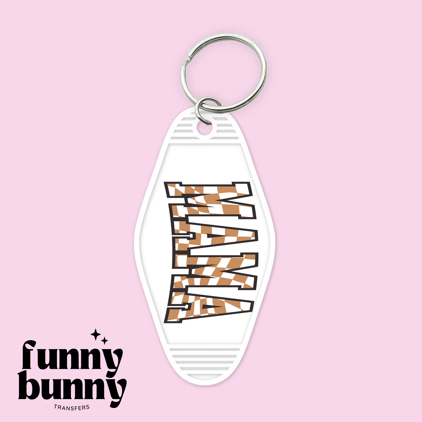 Checkered Mama - Motel Keychain