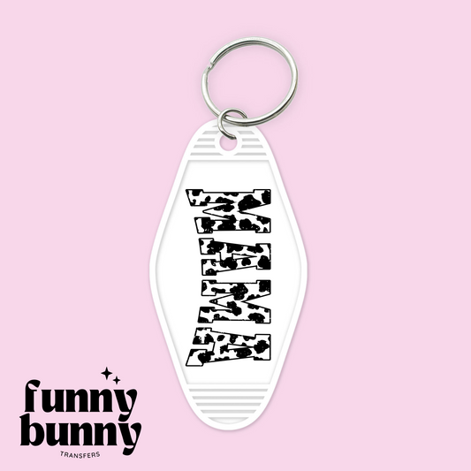 Mama Cow Print - Motel Keychain